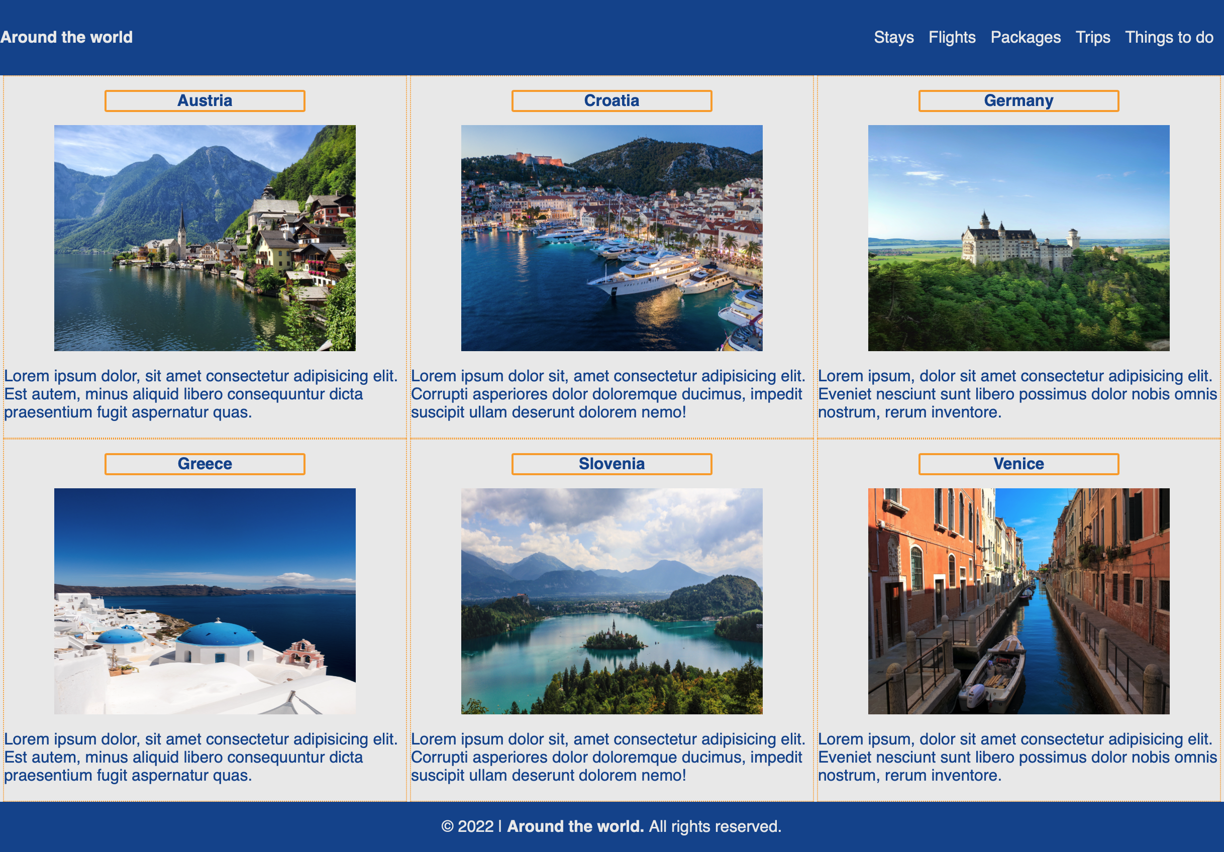 Tourism website